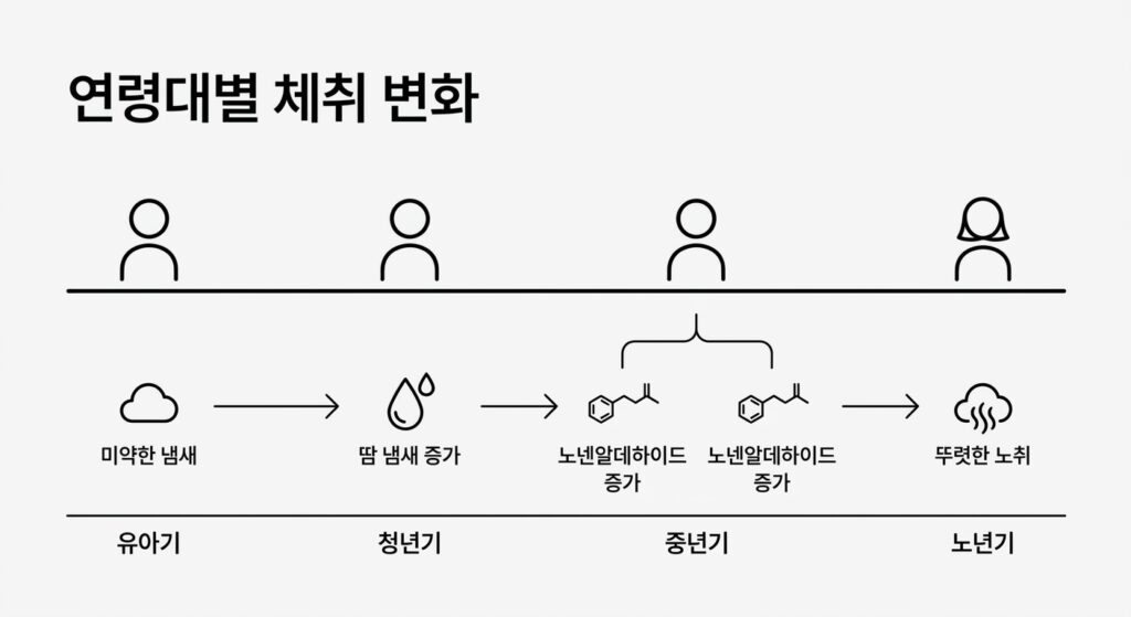 노인 냄새 몇 살부터 시작될까? – 연령별 체취 변화