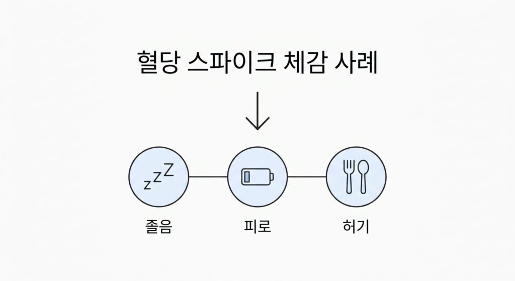 혈당 스파이크는 어떤 느낌인가요? 실제 체감 사례