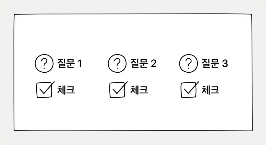 노인 우울증 자가진단 체크리스트(GDS-15 활용)