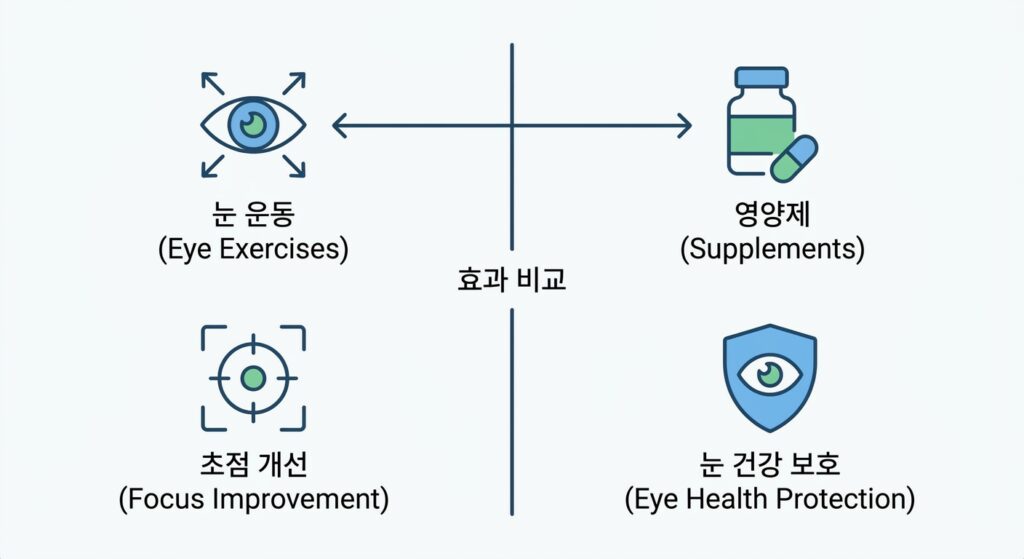 눈 운동과 영양제, 정말 효과가 있을까?