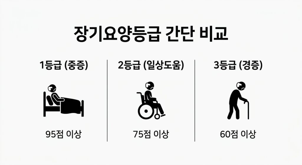 장기요양등급의 종류와 각 등급별 의미