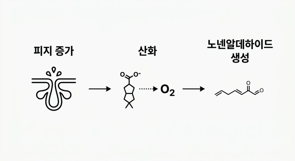 노인 냄새 이유 – 노넨알데하이드와 피지 산화의 과학