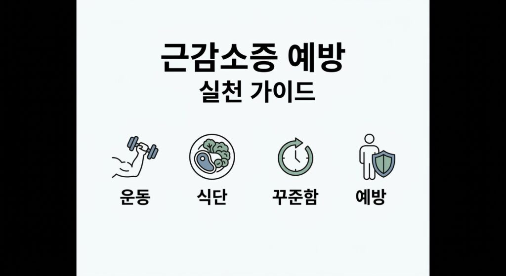 근감소증 예방을 위한 생활 속 실천 가이드