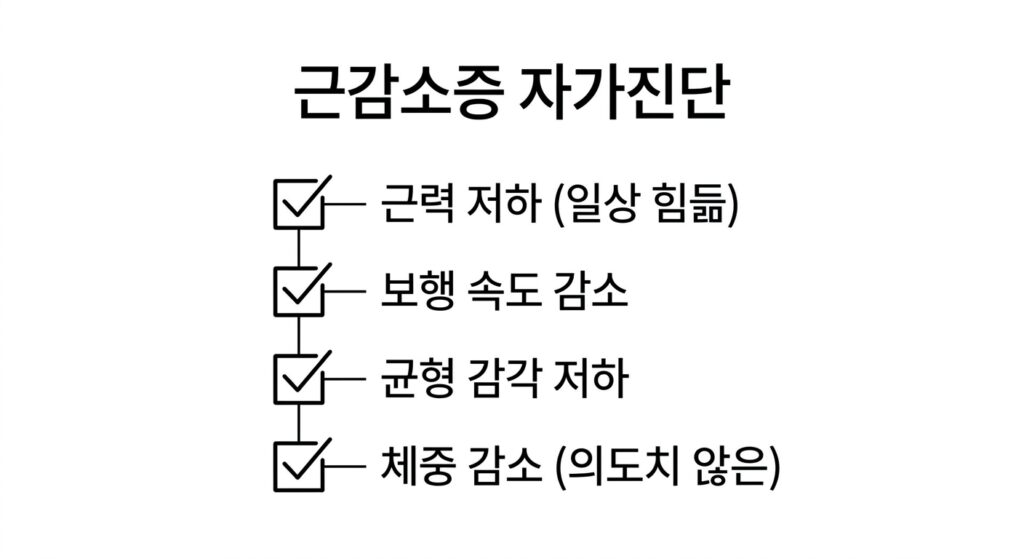 근감소증 자가진단 방법 – 집에서 쉽게 확인하는 체크리스트