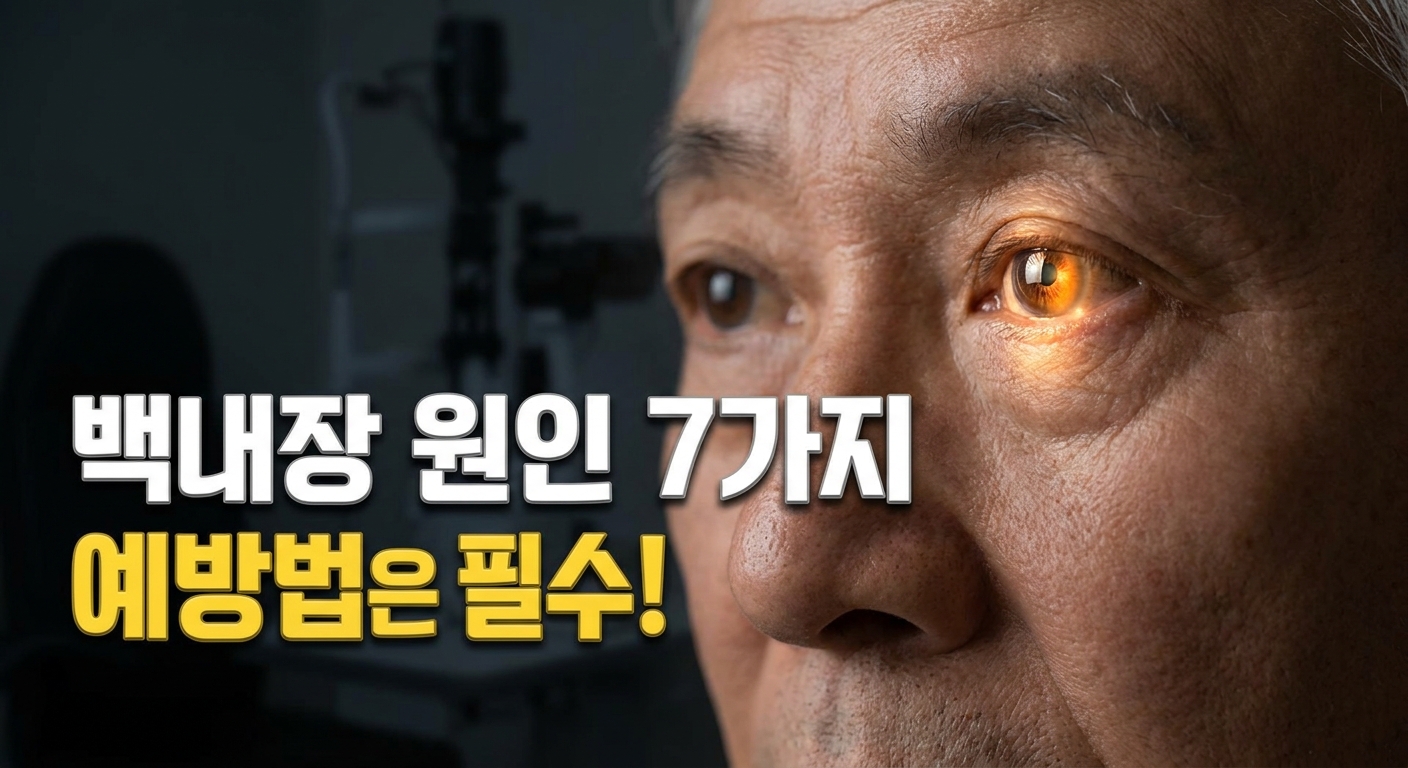 백내장 원인 7가지와 예방법, 노화 외에도 이런 이유가?