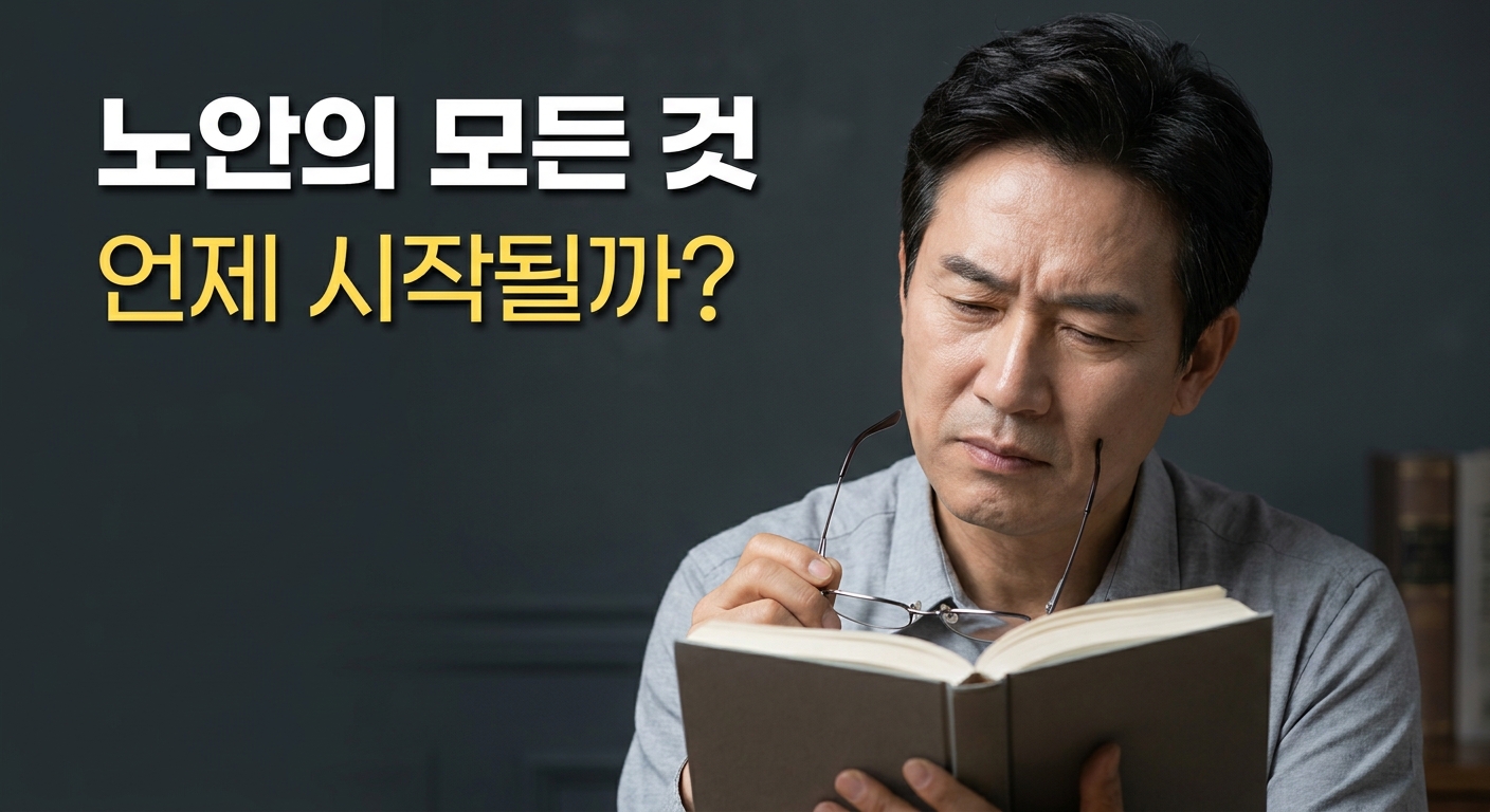 노안 뜻과 원인 총정리 | 몇 살부터 시작되고 왜 생길까?