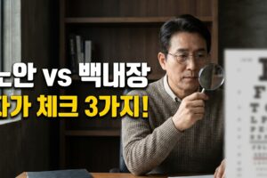 노안과 백내장 차이 | 집에서 구분하는 3가지 자가 체크법
